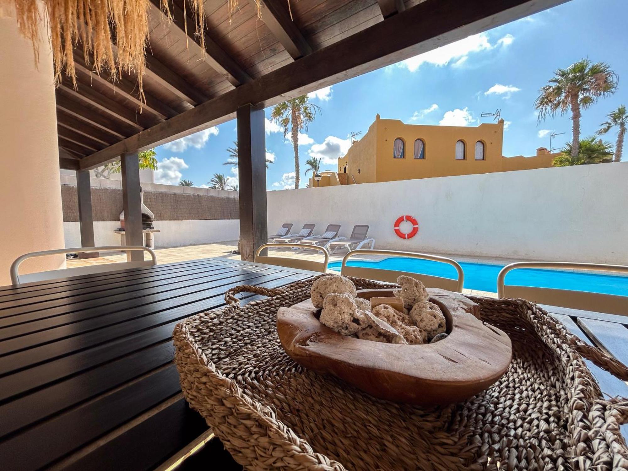 House Boho Palm With Private Heated Pool And Garden, 3 Bedrooms, Wi-Fi Corralejo Bagian luar foto