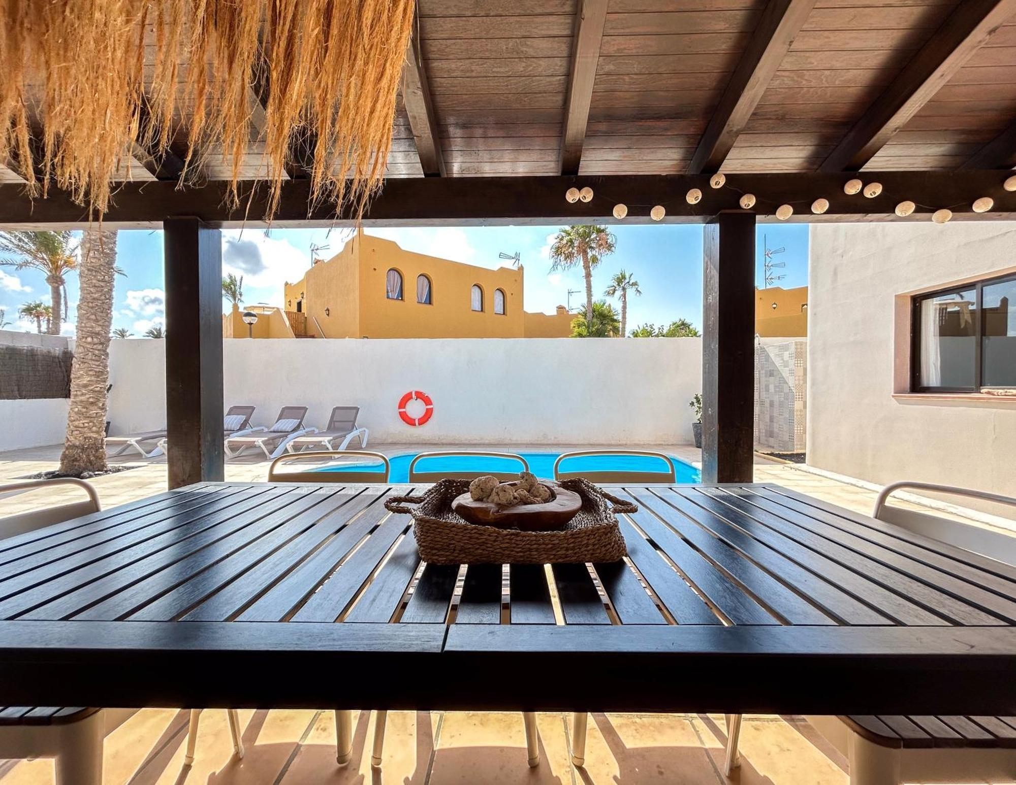 House Boho Palm With Private Heated Pool And Garden, 3 Bedrooms, Wi-Fi Corralejo Bagian luar foto